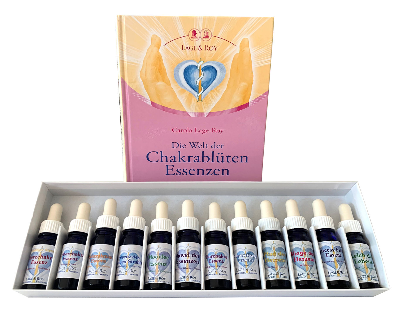 Die ersten 12 Essenzen mit Ledermappe und Buch